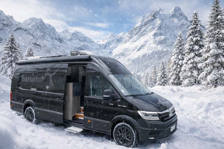 Aménagement d'un fourgon pour la montagne par Alpes aménagement camping car à Romans-sur-Isère dans la Drôme